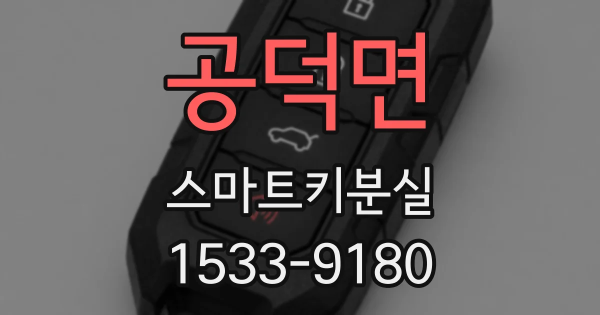 공덕면 스마트키분실