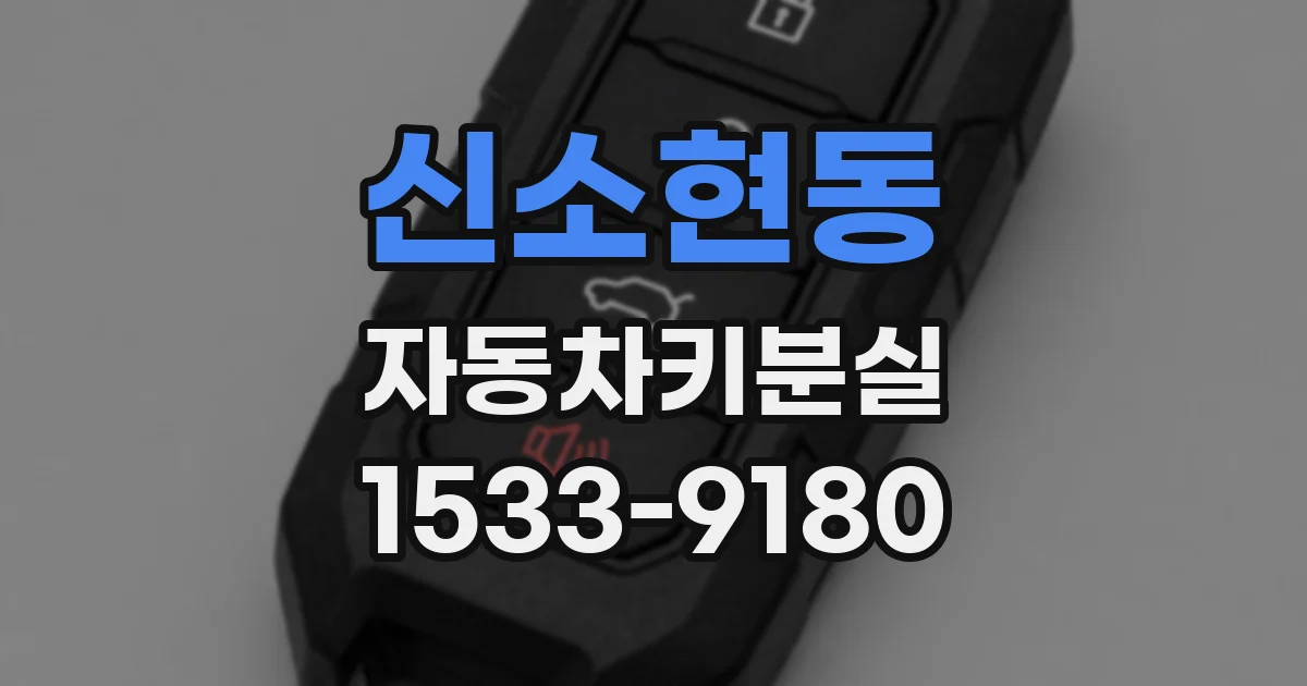 신소현동 자동차키분실