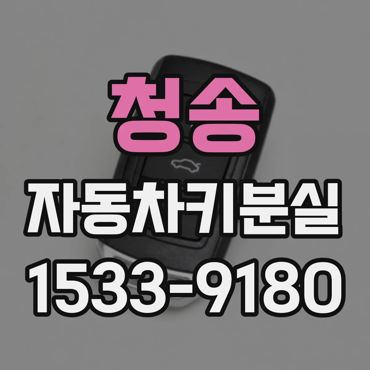 청송 자동차키분실
