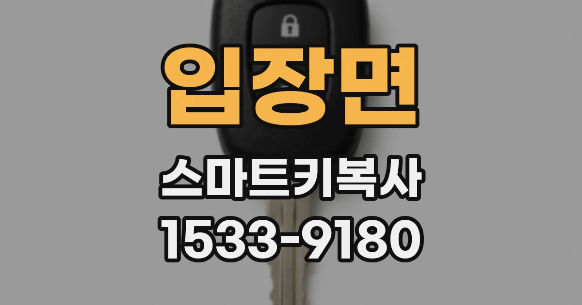 입장면 스마트키복사