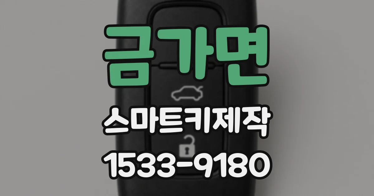 금가면 스마트키제작