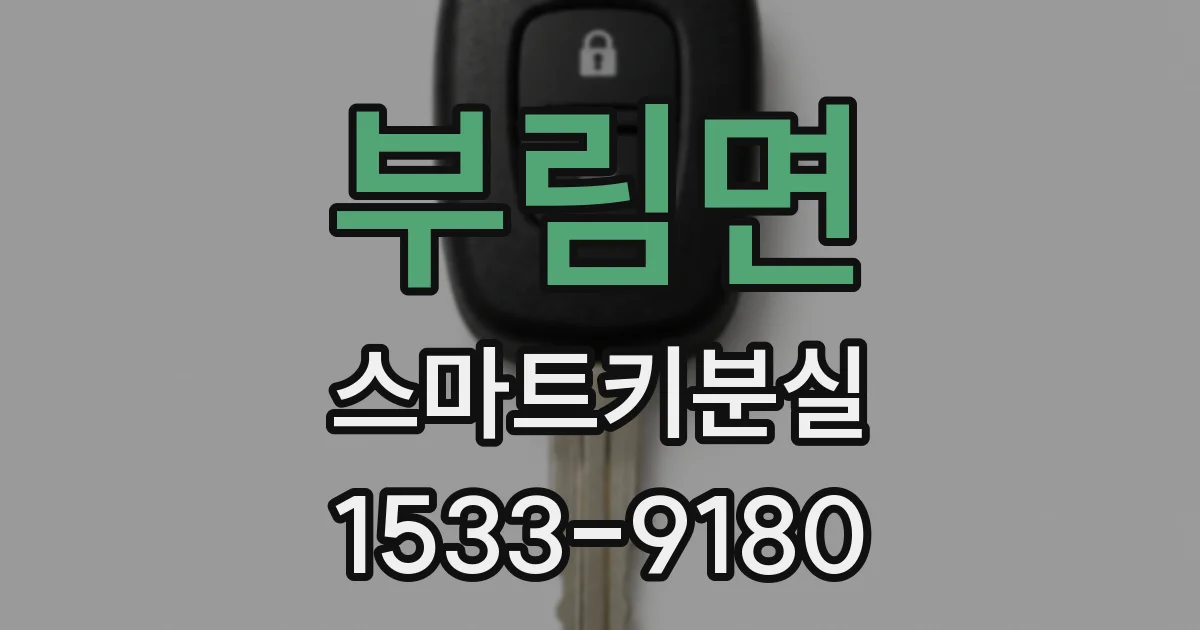 부림면 스마트키분실