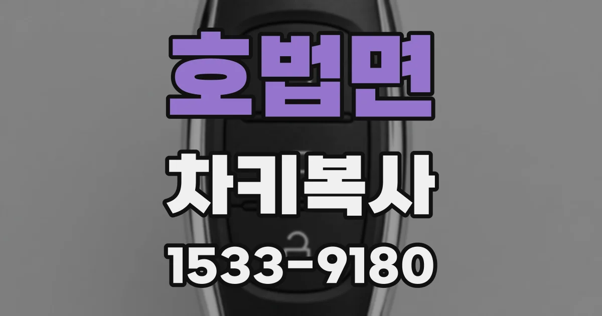 호법면 차키복사
