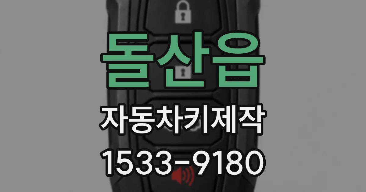 돌산읍 자동차키제작