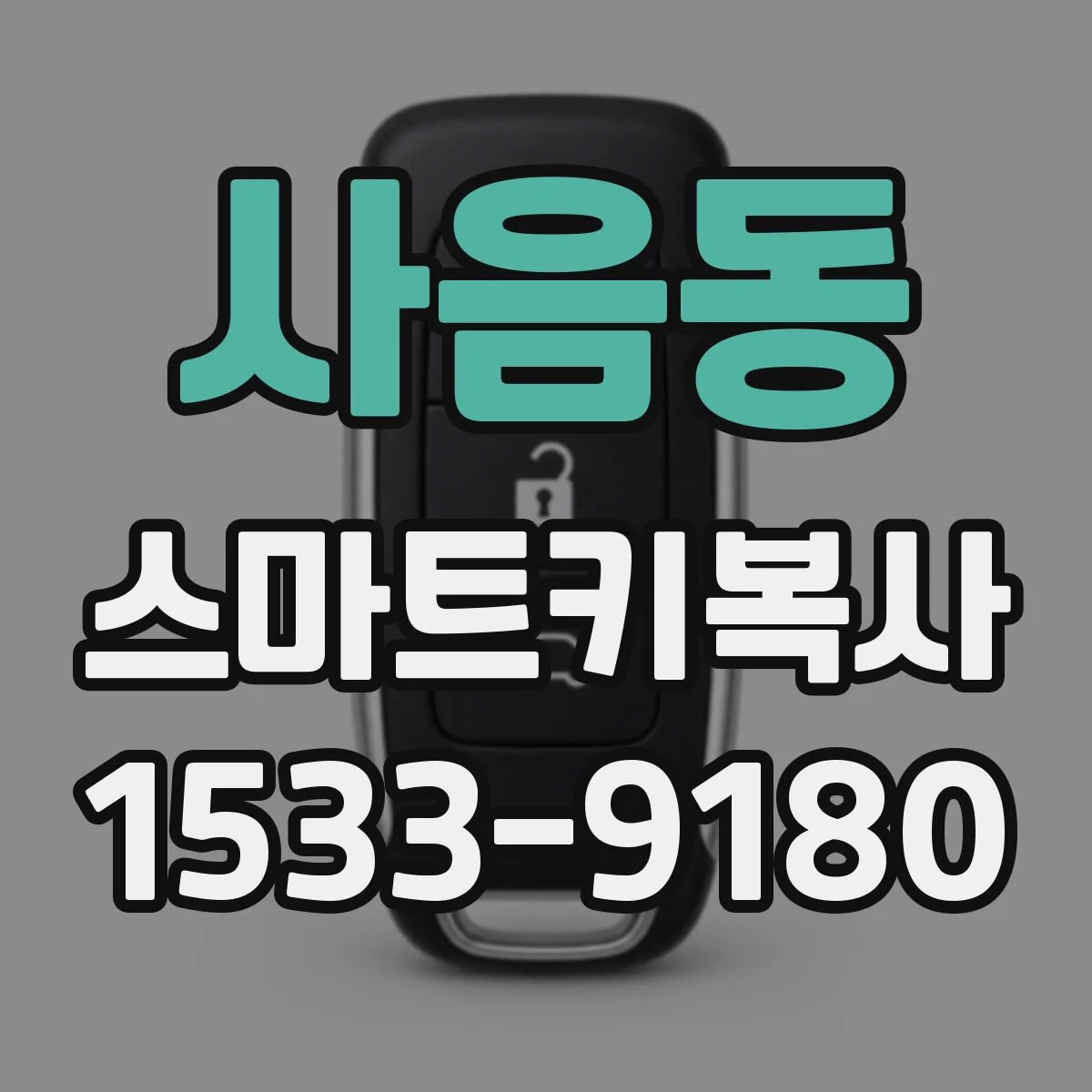 사음동 스마트키복사