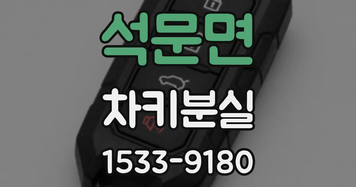 석문면 차키분실