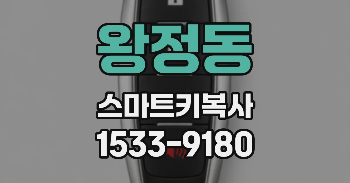 왕정동 스마트키복사