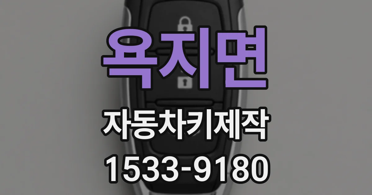 욕지면 자동차키제작