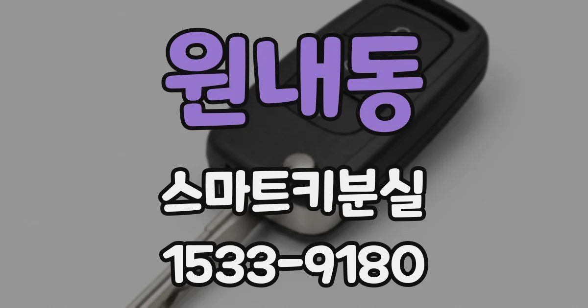 원내동 스마트키분실