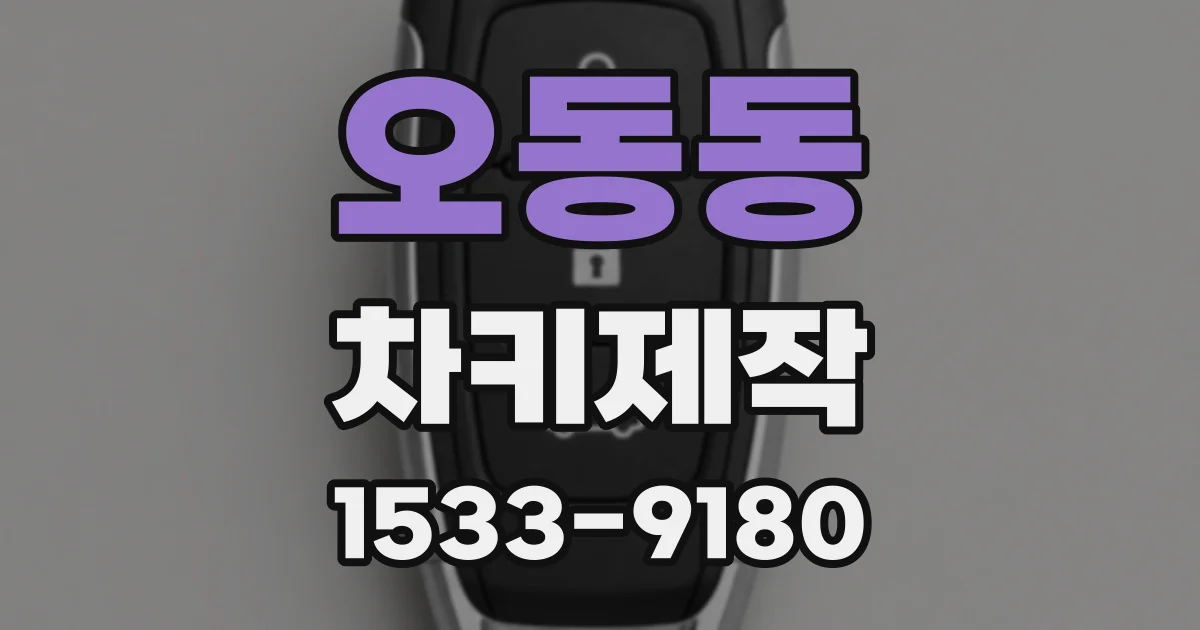 오동동 차키제작