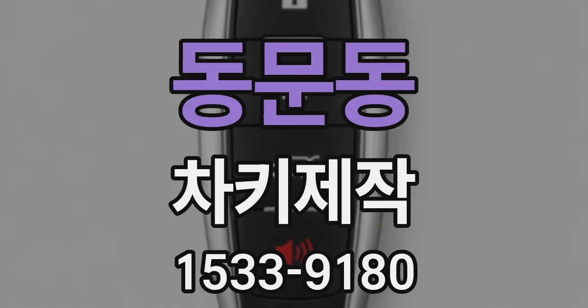 동문동 차키제작