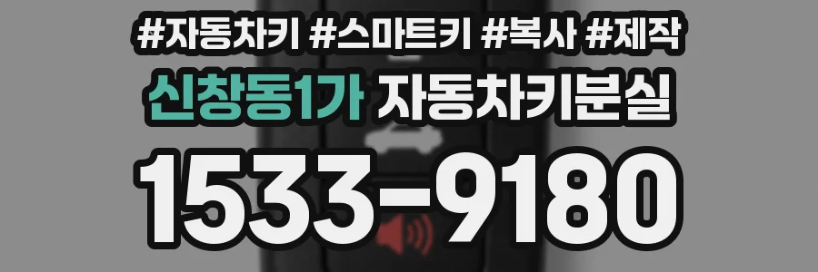 신창동1가 자동차키분실