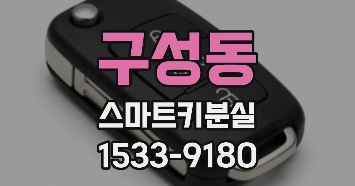 구성동 스마트키분실