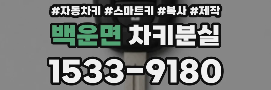 백운면 차키분실