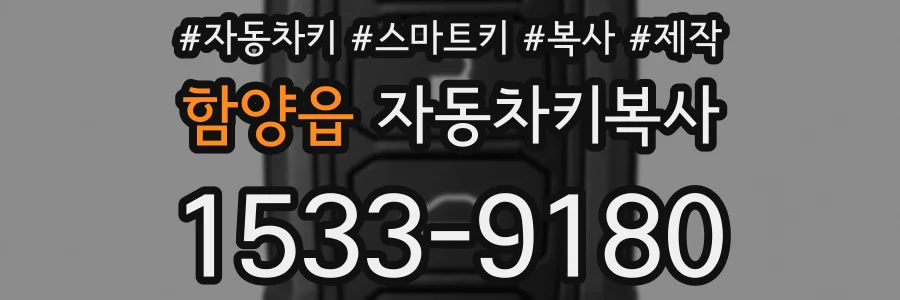 함양읍 자동차키복사