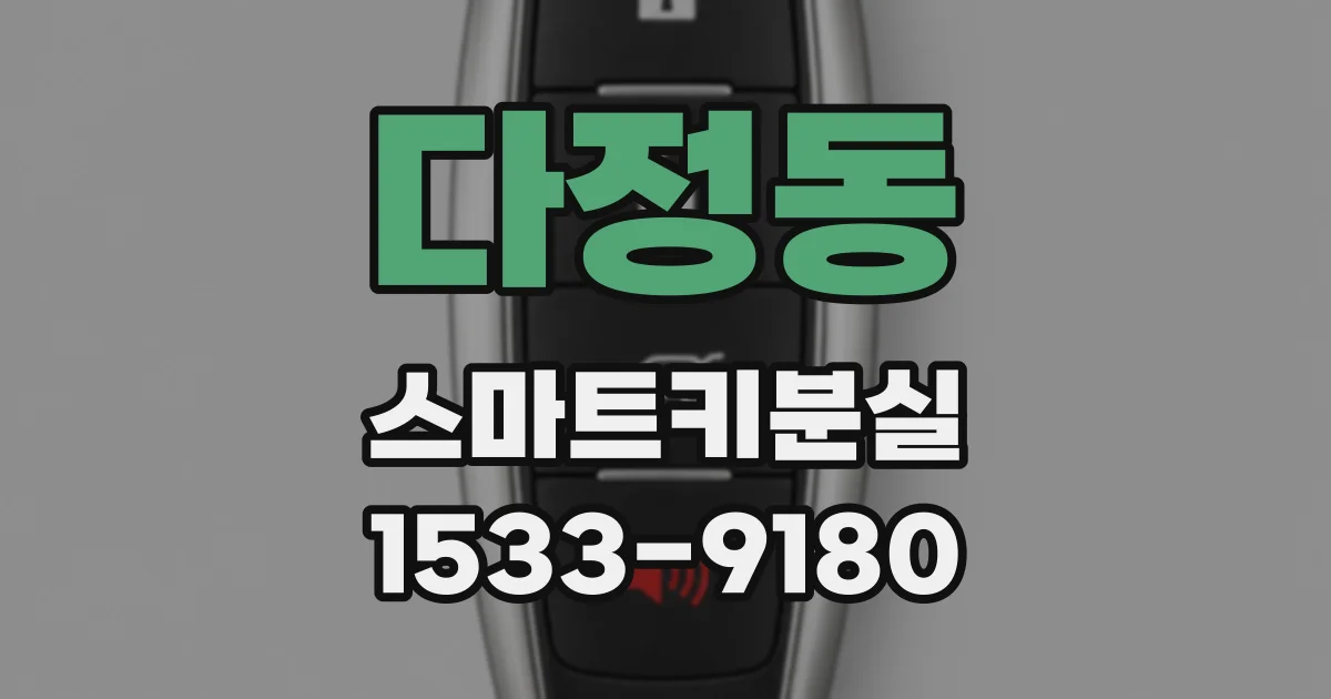 다정동 스마트키분실