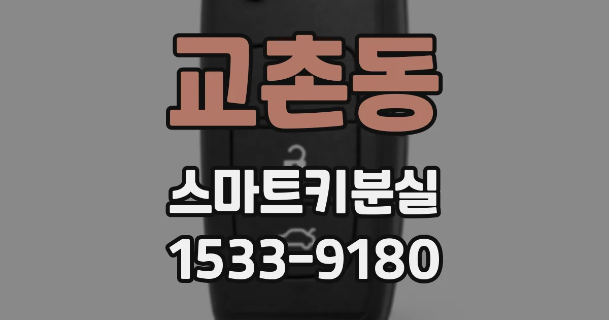 교촌동 스마트키분실