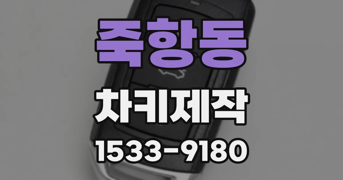 죽항동 차키제작