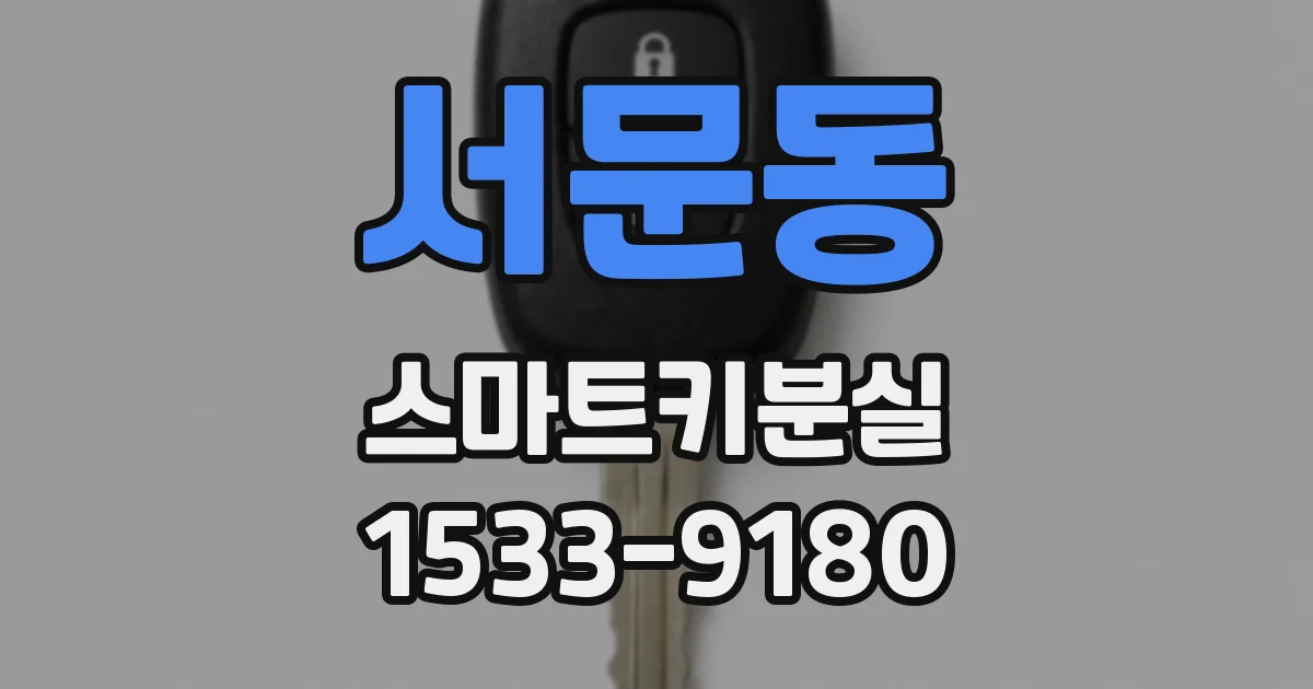 서문동 스마트키분실