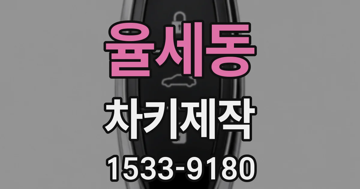 율세동 차키제작