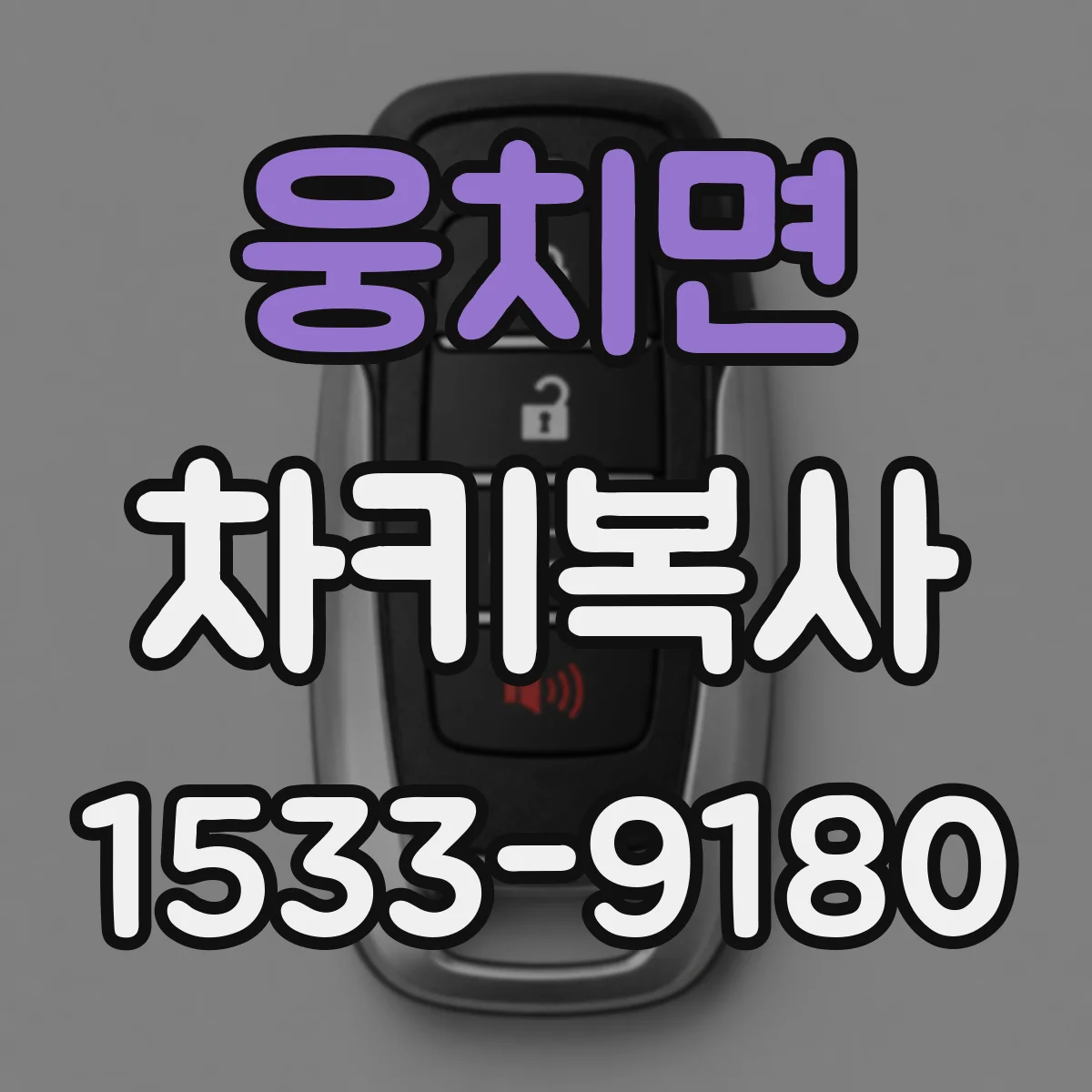 웅치면 차키복사