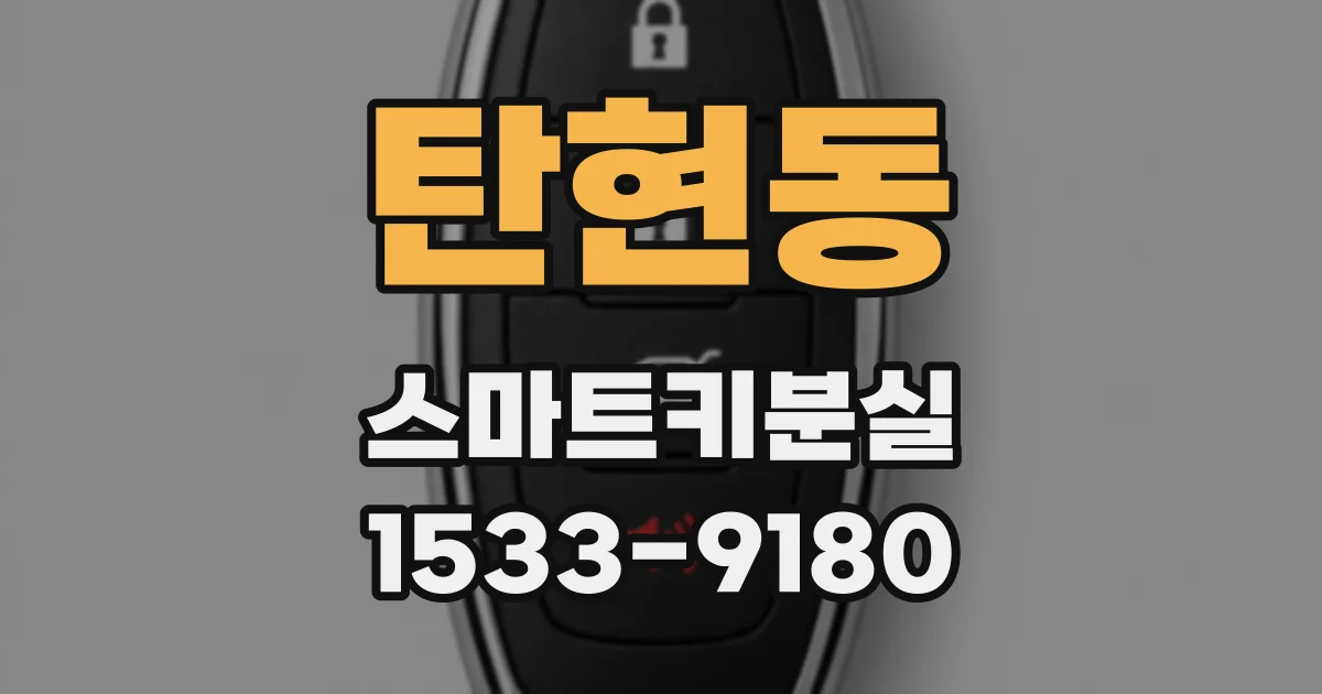 탄현동 스마트키분실