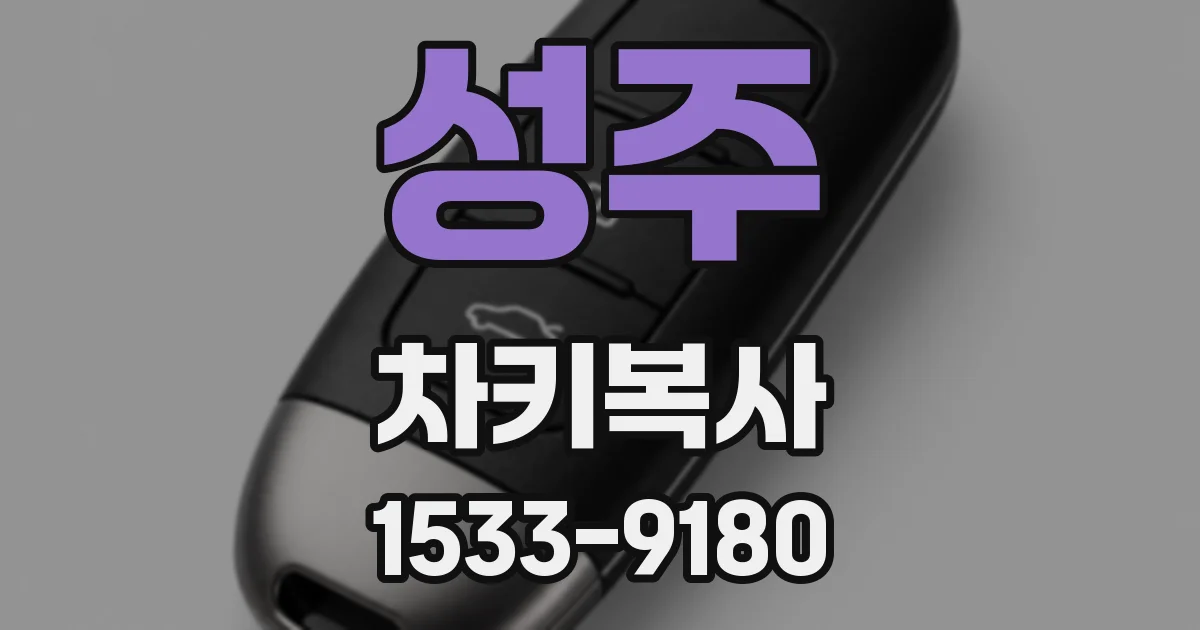 성주 차키복사
