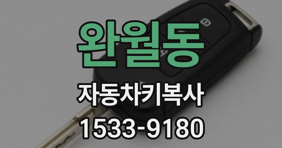 완월동 자동차키복사