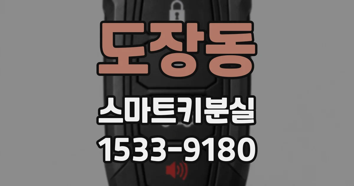 도장동 스마트키분실