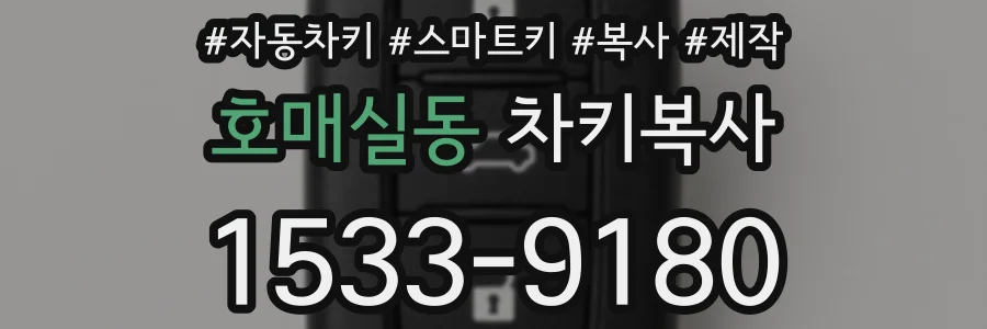 호매실동 차키복사