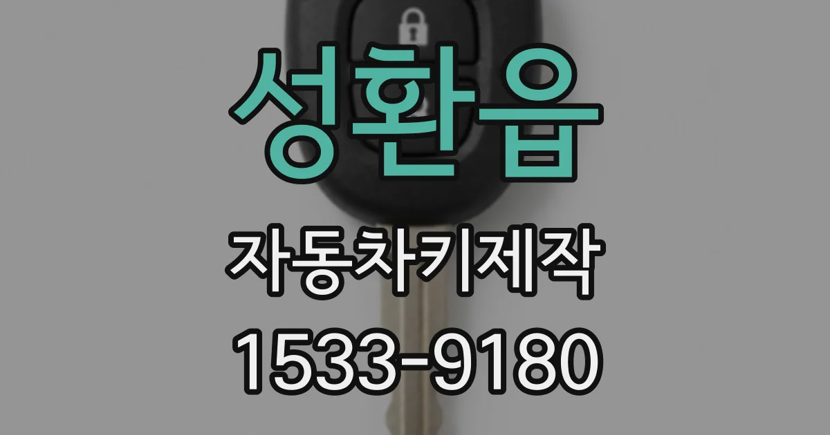 성환읍 자동차키제작