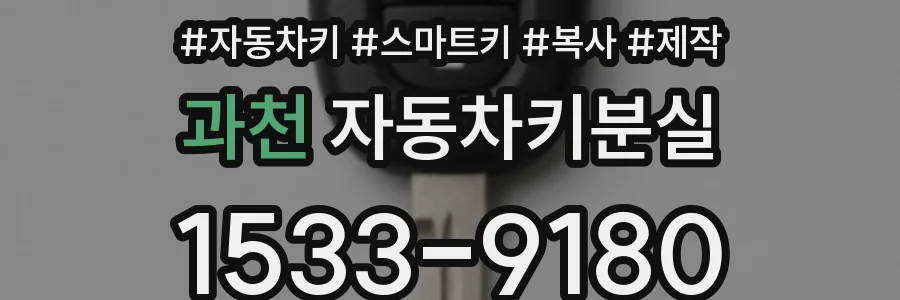 과천 자동차키분실