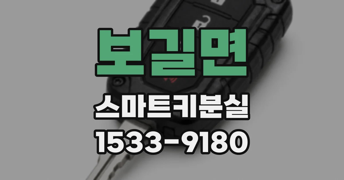 보길면 스마트키분실