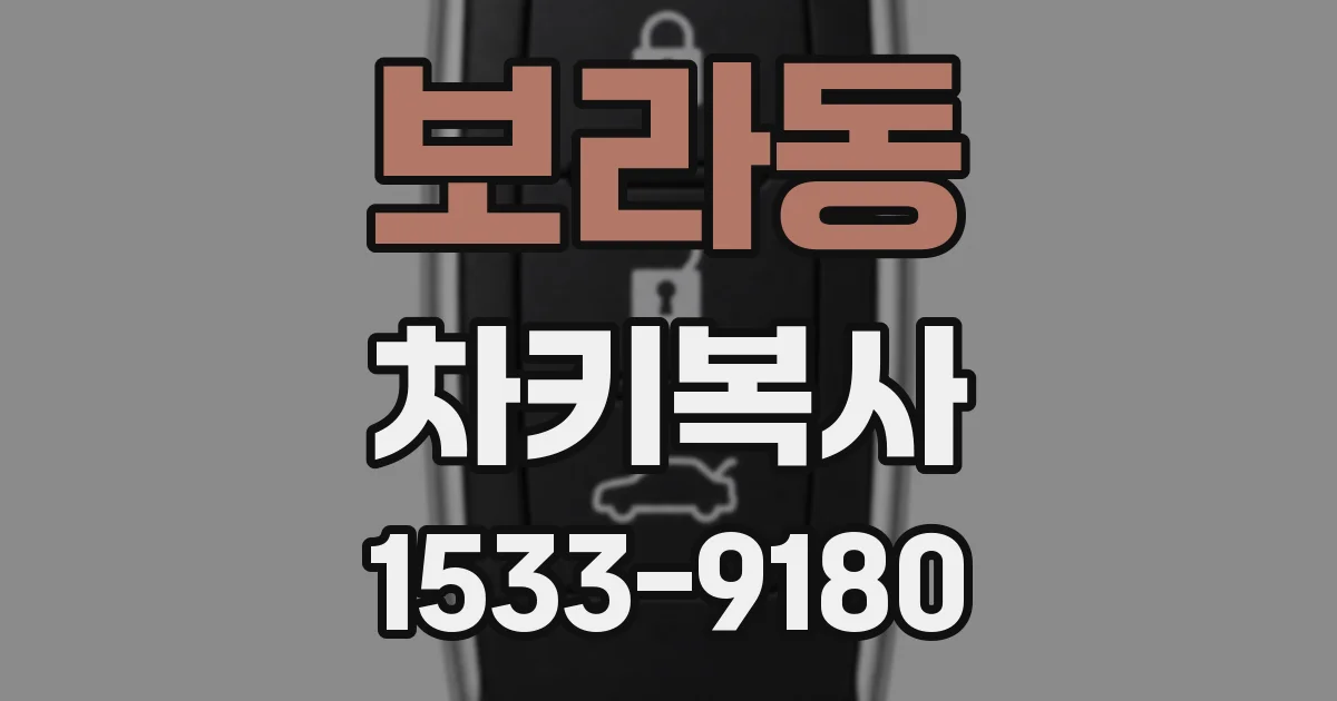 보라동 차키복사