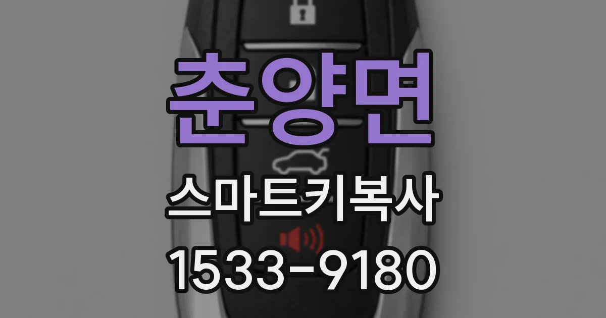 춘양면 스마트키복사