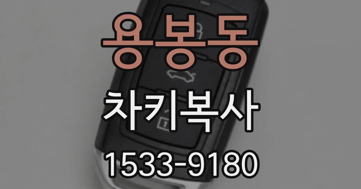 용봉동 차키복사