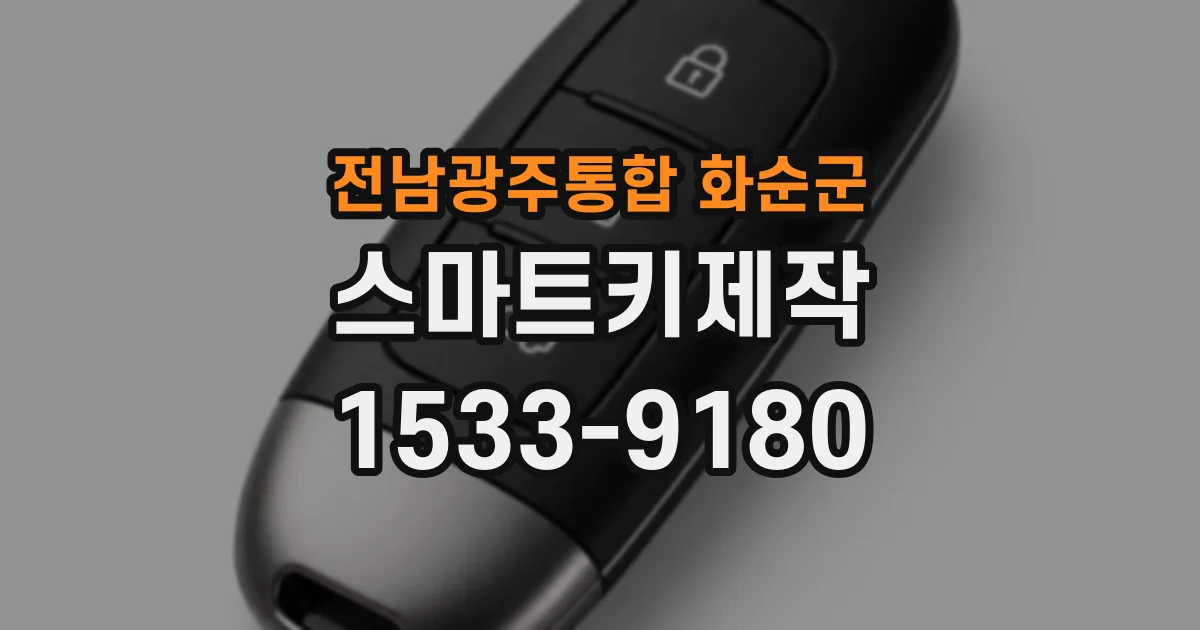 전남광주통합 화순군 스마트키제작