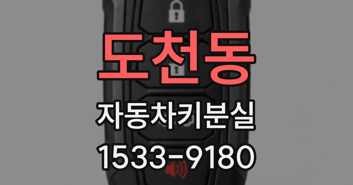 도천동 자동차키분실