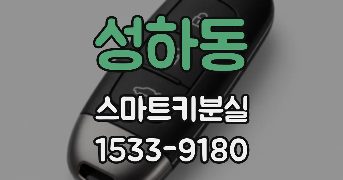 성하동 스마트키분실