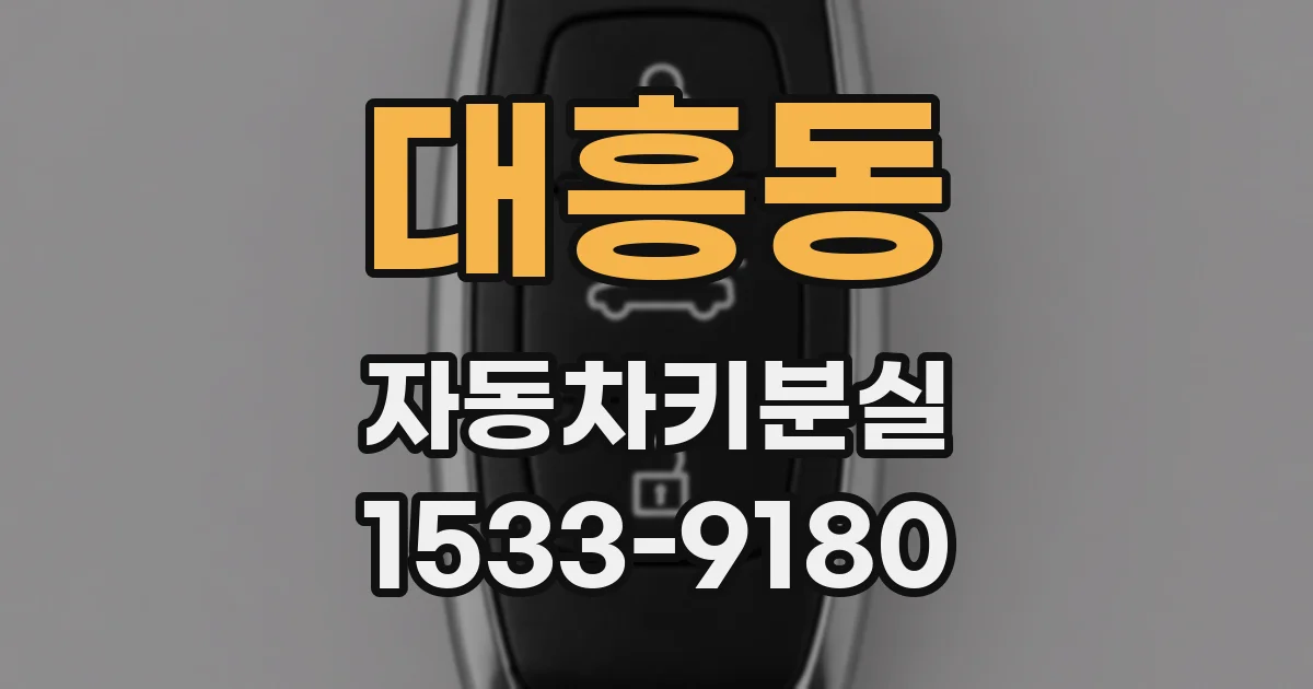 대흥동 자동차키분실