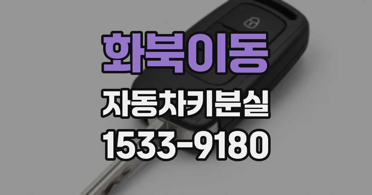 화북이동 자동차키분실