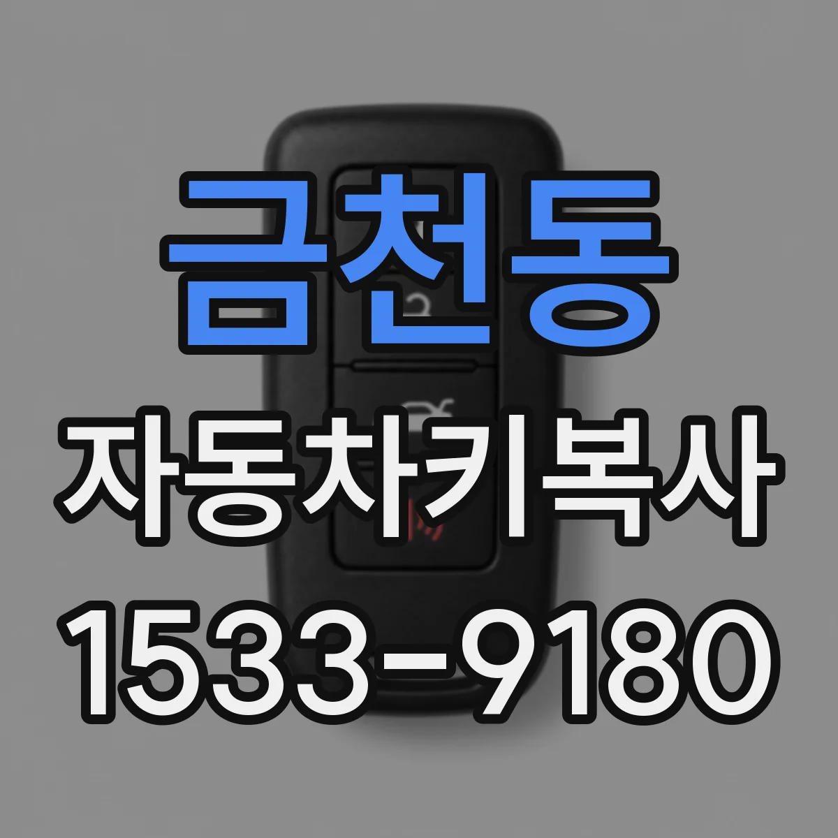 금천동 자동차키복사