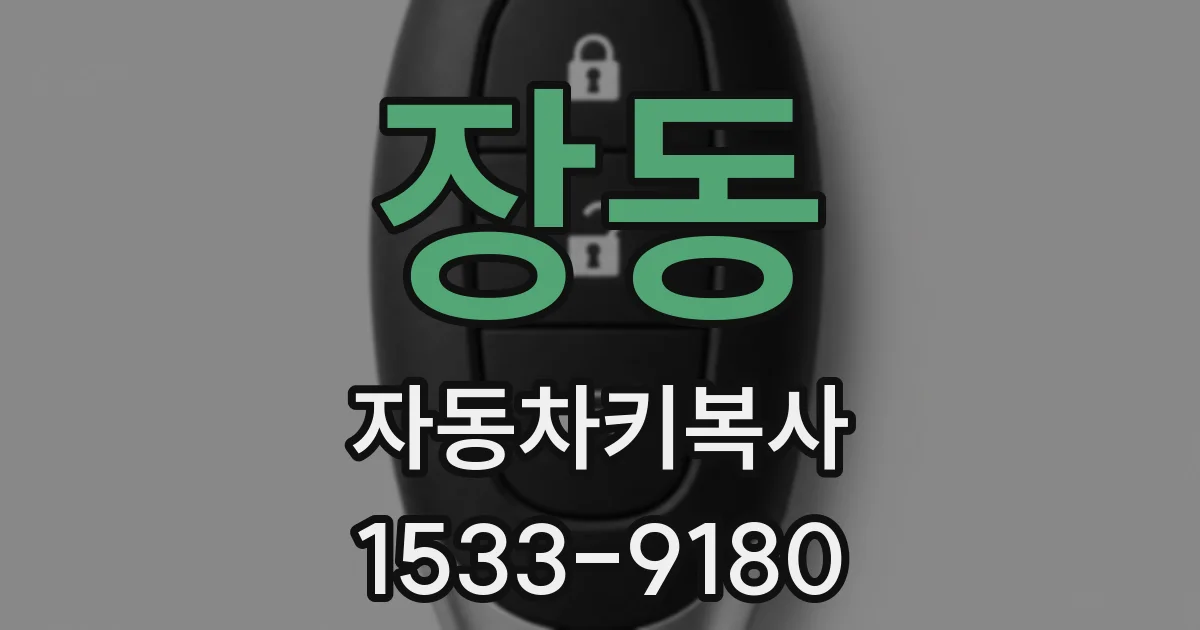 장동 자동차키복사