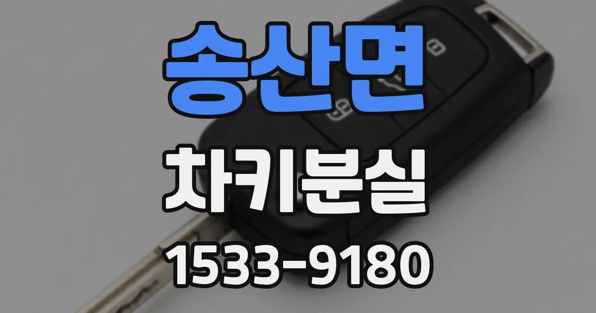 송산면 차키분실