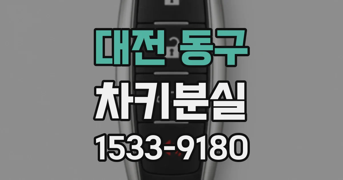 대전 동구 차키분실
