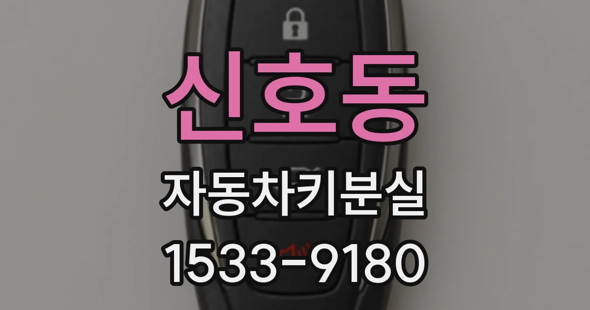 신호동 자동차키분실
