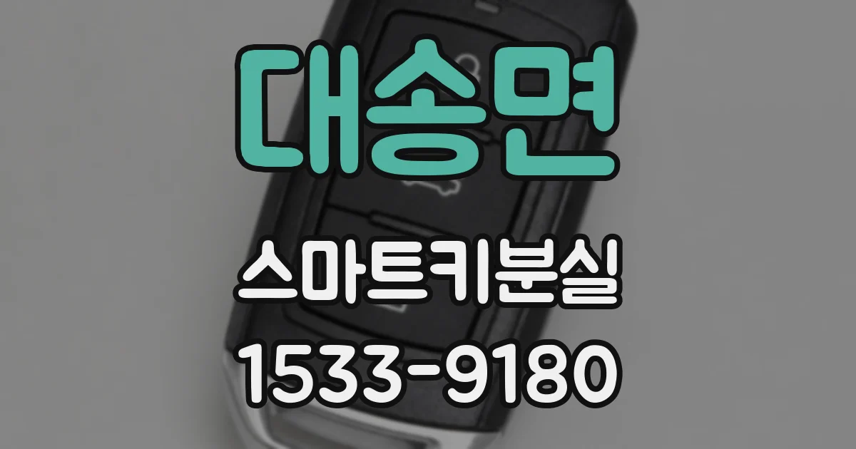 대송면 스마트키분실