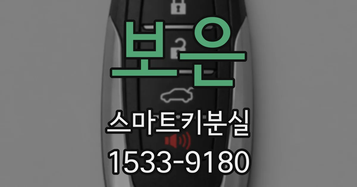 보은 스마트키분실