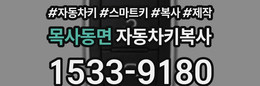 목사동면 자동차키복사