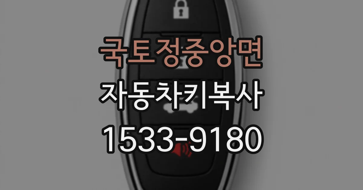 국토정중앙면 자동차키복사